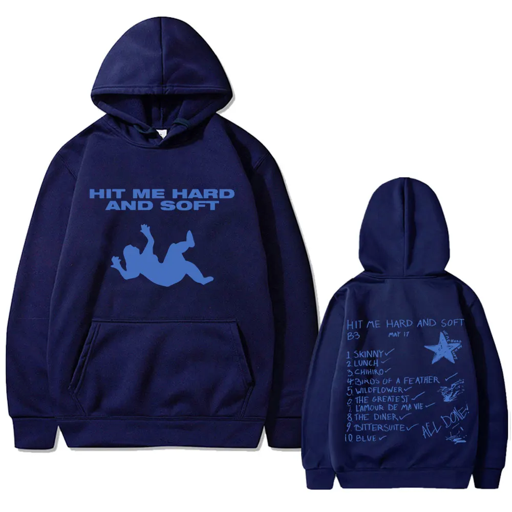 Hit Me Hard and Soft 2024 Tour Print Hoodie Male Casual Sweatshirt Men Women Fashion Oversized Hoodies Men's Hip Hop Streetwear