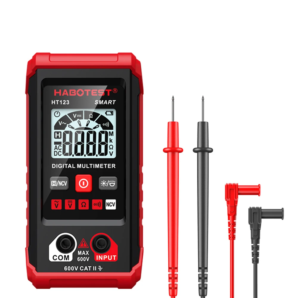 Digital multimeter Smart Digital Multimeter Mini Voltmeter Ammeter High-precision Auto Ranging AC DC Voltage Meter Tester Backlight