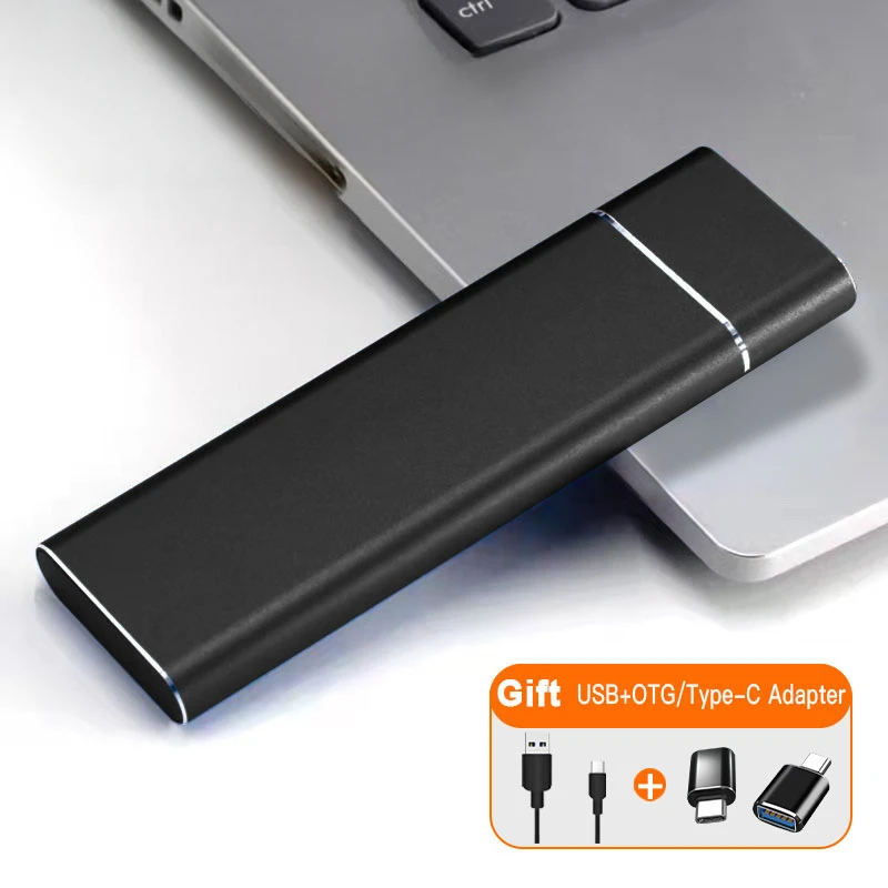 Високошвидкісний портативний SSD зовнішній твердотільний накопичувач 1 ТБ Інтерфейс USB3.1 Type-C Жорсткий диск Масовий накопичувач для ноутбука/Mac/телефону