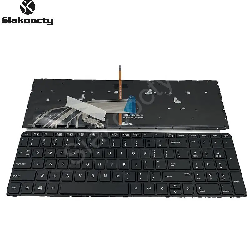 Siakoocty Us Keyboard Backlit For Hp Probook 650 G2 G3 655 G3 450 G3 841137-001