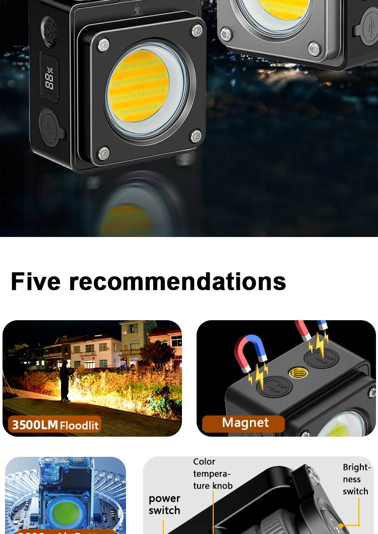 Led Camping Lantern Portable Waterproof With Infinite Dimming_voghion.com