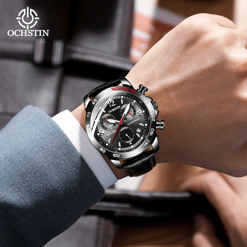 Ochstin Business Luxury New 2024 Prominente Celebrity Series Multi functional Quartz Movement Watch Men's Quartz Watch