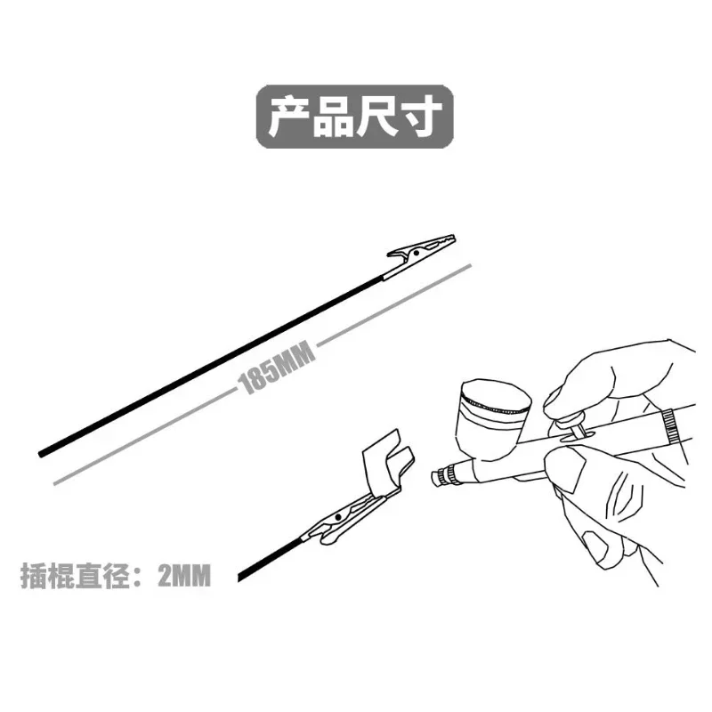 MSWZ MS-090 Metal Coloring Clamp Painting Tools Clip Tool Set Model Making Tools for Model Hobby DIY 10pcs/lot