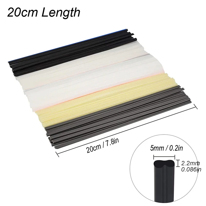 Hot Air Tourch Plastic Welding Rods ABS PP PVC PE Welding Sticks 5x2.2mm For Plastic Welder Gun Bumper Repair Accessory