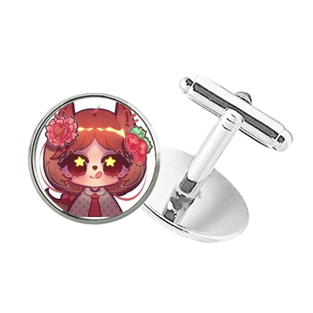 

Squirrel Subshrubby Peony Flower Cuff Clip Stud Accessory Cufflinks Sleeve Button