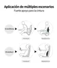Memory Foam Lumbar Back Cushion for Car Office Gaming Chairs and Postpartum Waist Support Multi Functional Pain Relief Pillow 6
