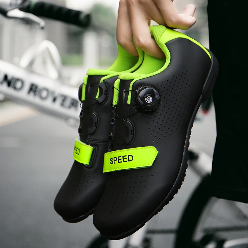 Cycling Shoes MTB Flat Pedal Bicyle Shoes Men Rubber Non-slip Mountain Bike Footwear Racing Cleatless Speed Cycling Sneaker