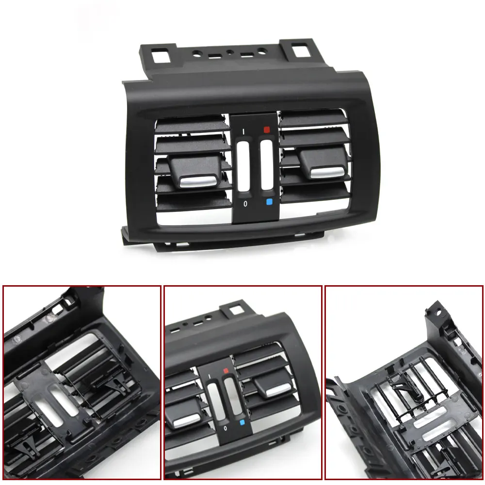 Car Rear Air Ventilation Ac Vent Outlet Grille Panel Cover Assembly Replacement For BMW X3 X4 F25 F26 2010- 64229200888