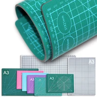 A3 Cutting Board Grid Line Self-healing Cutting Board Craft Card Multicolor Double-sided Desktop Manual Cutting Pad 45×30x0.09cm 1