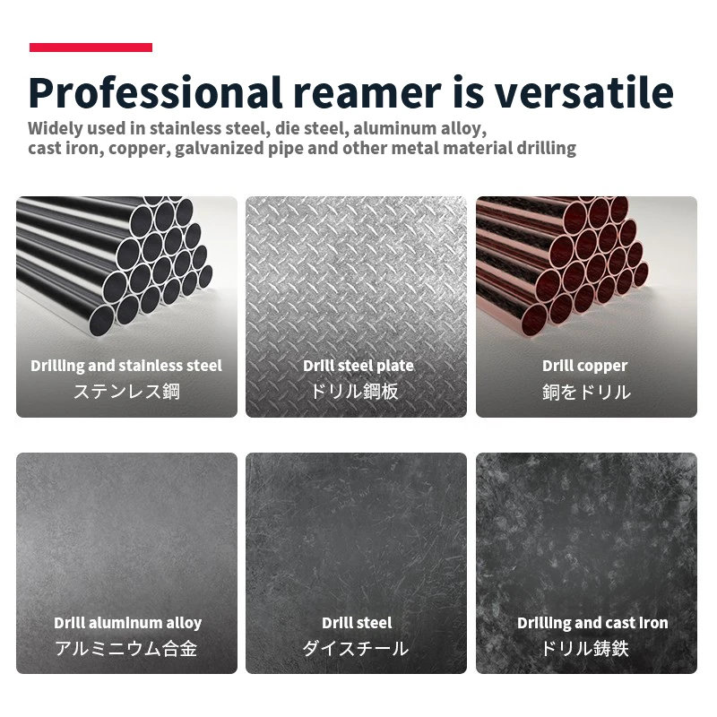 DRINYOUNG Hand Reamer Set 3/4/5/6/7/8/9/10 Precision H7 9SiCr Straight-Shank Manual-purpose Tools HSS CNC Chuck Milling Cutter hand reamer,hss reamer,steel reamer tools,cobalt reamer,carbide reamer
