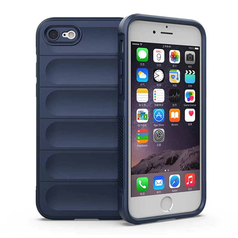 Per Iphone Se 2022 Custodia Per Obiettivo Foro Fine Supporto Antiurto Cover Per Telefono Di Ricarica Wireless Per Iphone 8 7 Se 3 Se2 2020 Funda Coque