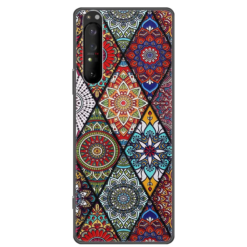 Vintage 3D Textured Silicone Phone Case with Embossed Design