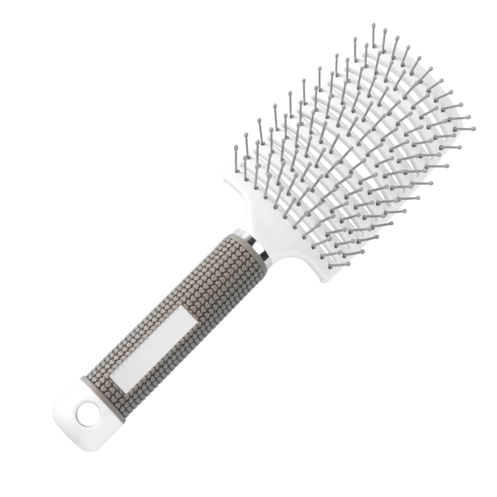 

1PC Curved Scalp Massage Comb Static-Free Hairbrush Detangling Brush Comb (White)