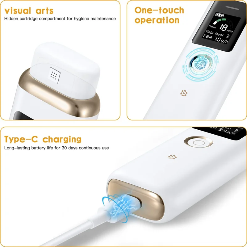 Ketone Breath Analyzer High Accuracy Ketone Breath Meter Tester For Tracking Your Ketones