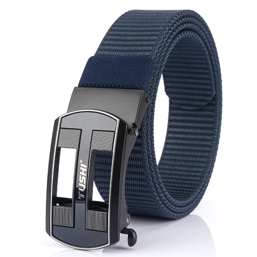 New Automatic Buckle Nylon Men's Belt Youth Casual Canvas Belt For