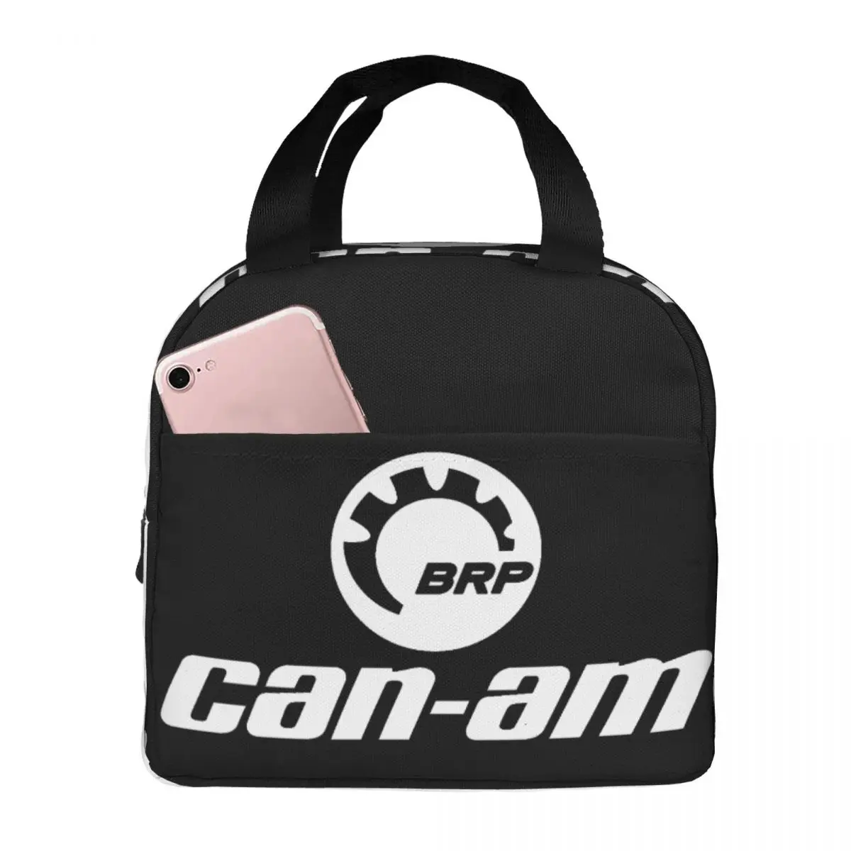 

Can Am BRP Logo Lunch Bag Unisex Portable Cooler Insulated Lunch Box Food Bento Box