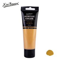Waterproof and Sun - Resistant Acrylic Paint for Creative Projects, 75ml (Gold)