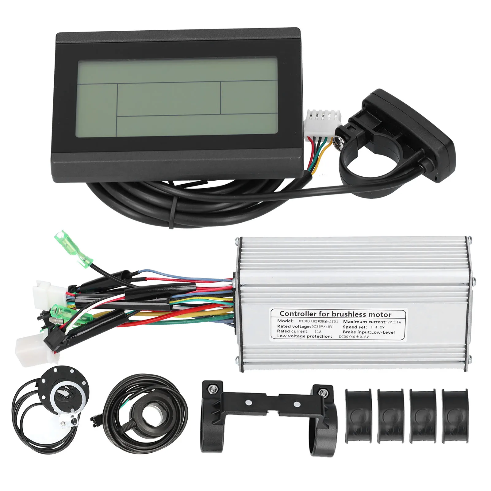 Electric Bicycle Controller Conversion Kit With KT-LCD3 Display Aluminum Alloy Motor Speed Controller For 36V/48V 500W Motor
