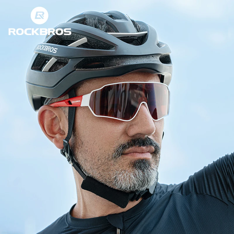 ROCKBROS Cycling Glasses Men Women Photochromic Outdoor Sports Hiking  Eyewear Polarized Sunglasses Inner Frame Bicycle Glasses