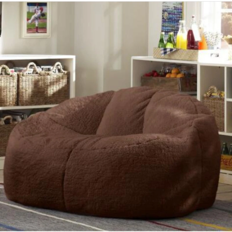 New Big Bean Bag Sofa Bed Pouf No Filling Stuffed Giant Beanbag Ottoman