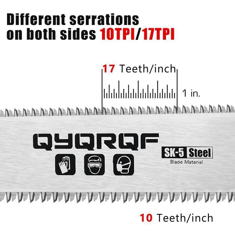 1Pc Double Blade Pull Saw 3 Side Tooth Wood Saw Hand Used To Trim PVC Plastic Flush Cutting Tool