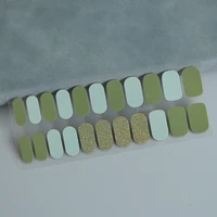 22finger Flash Sequin Nail Polish Gel Film ins Wind Waterproof Lasting Nail Sticker 3