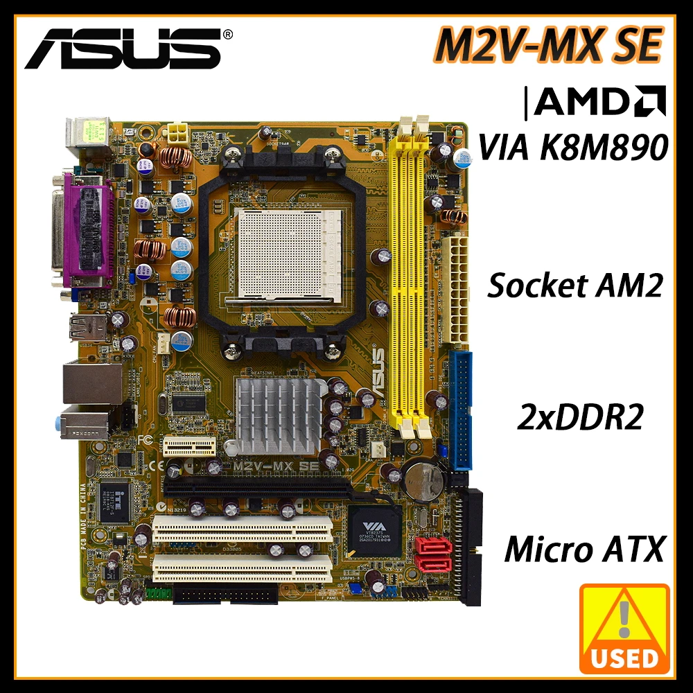 Asus M2vmx Se Motherboard Socket Am2 Supports Amd Athlon Fx/athlon X2