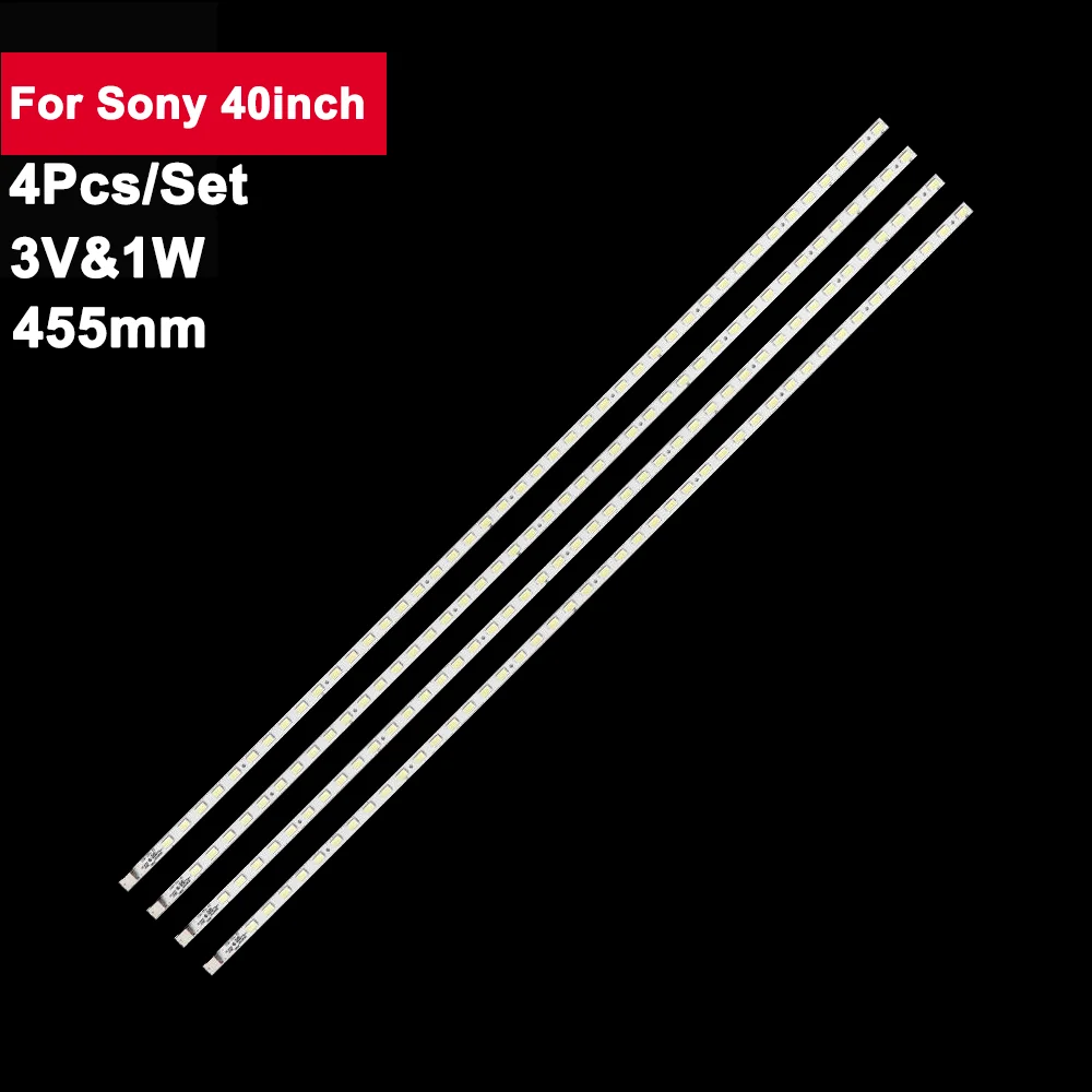 

4pcs 455mm Led Backlight TV For Sony 40inch KDL-40EX700 KDL-40NX700 RUNTK4335TP LK400D3LA8S SLED090907 REV.1 AE4060B KDL-40NX705