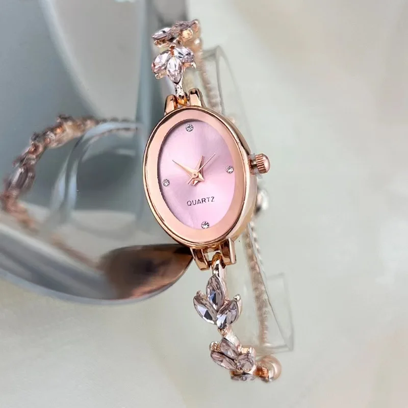 Oval Bracelet Watch Vintage Women's Quartz Watch