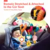 Unicorn Car Seat Toys for Babies Rattle Mirror Squeaky Carseat Stroller Toys 0-6 Months Developmental Newborn Baby Girl Gifts 2