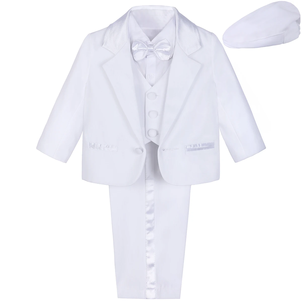 Baby Boy Baptism Outfit Infant Tuxedo Christening Wedding