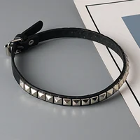 Collier Anime Death Note Misa Amane, ras du cou en cuir pour hommes et femmes, Hip Hop Punk, Rivet, bijoux Cosplay, cadeaux 5