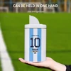 Yerba Mate Tea Container Nut Storage Coffee Tank Sugar Cans Kitchen Storage Organizer, Argentina Football Captain No.10 Style 4