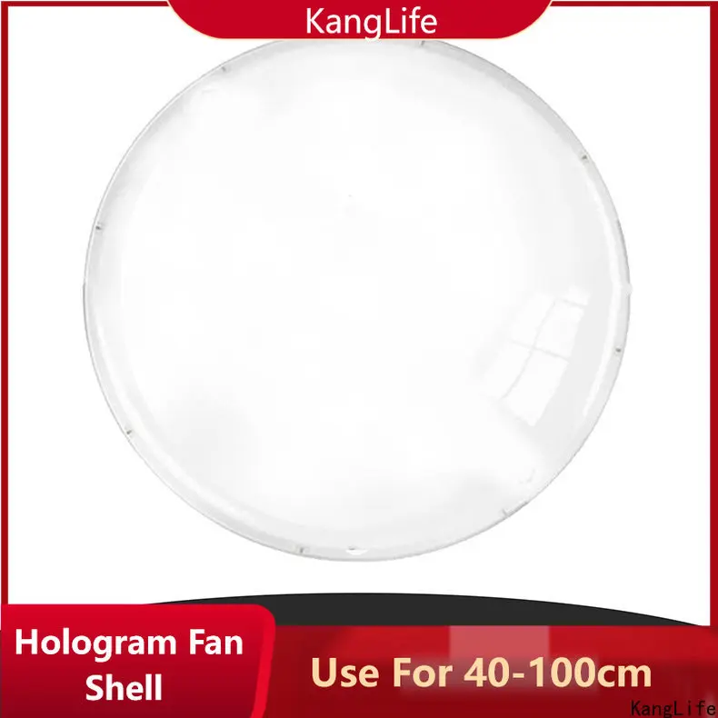 3D Fan Hologram Projector Protection Cover 42-100cm Hologram Projector Light Advertising Display Shell LED Fan Acyrlic Cover Bag dust cover fan cover