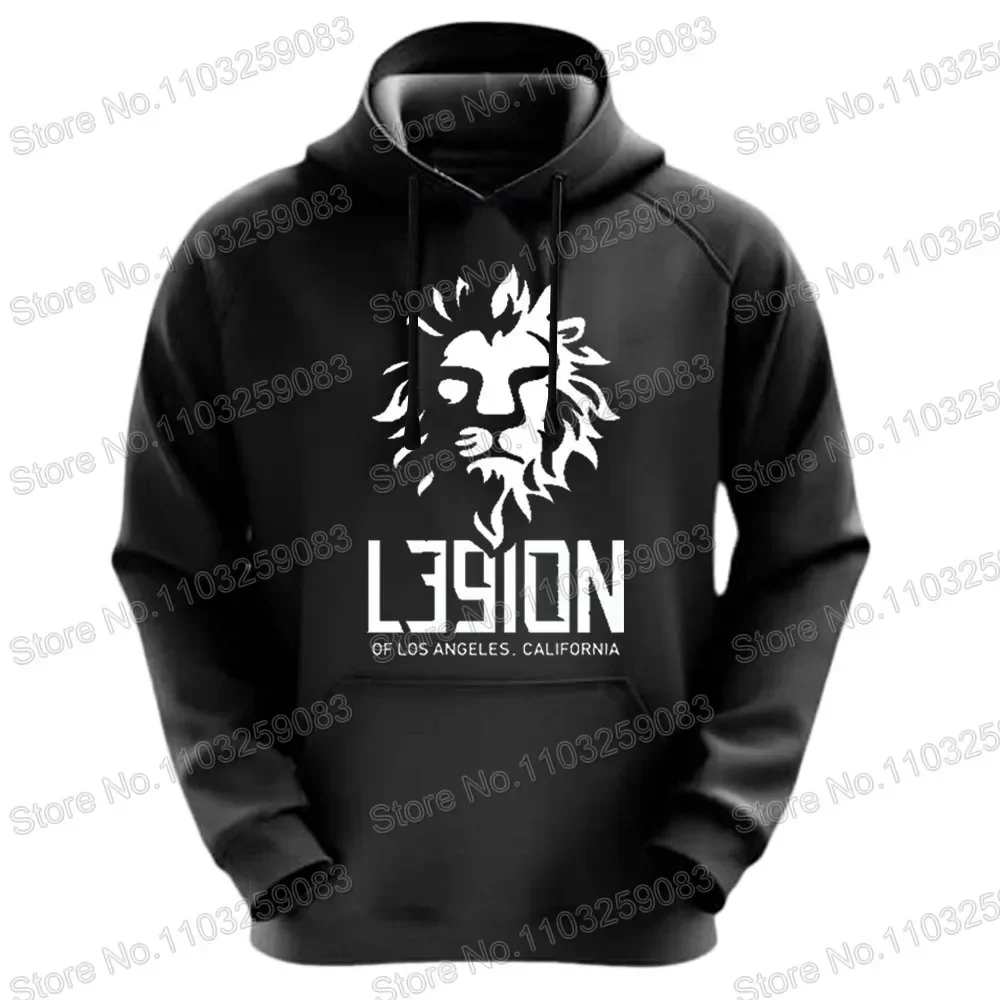 Legion of Los Angeles Hoodie Men Casual Sweatshirt L39ion Winter Hoodies Red Cycling Clothing Hoody Streetwear Sportswear
