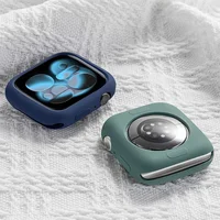 Coque en silicone souple pour bracelet Apple Watch 46mm 45 44mm 42mm 41 40mm, accessoires de protection pour iwatch série SE 11 10 9 8 7 6 1