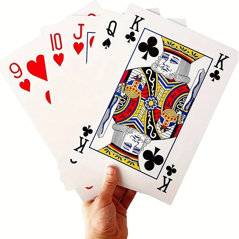 Super Jumbo Oversized Playing Cards Fun Games For Adults And Children Juegos De Mesa Familiares Divertidos Partyspiele 5