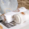 Kangobaby #My Soft Life# 4pcs Set Bamboo Cotton Baby Muslin Bib Newborn Burp Cloth Fashion Scarf Size 60x60cm 4
