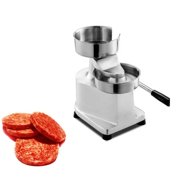 JUYOU Meat Cake Press Machine Burger Pasty Forming Machine Beef Chicken Stuffing Meat Pie Making