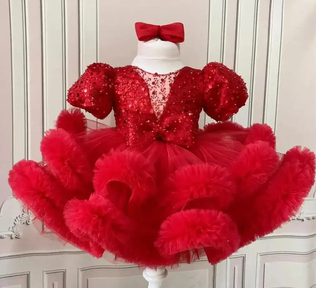 open lace back dress Luxury Princess Girl Gown Kids Birthday Wedding Party Dress J592  DreamyVow