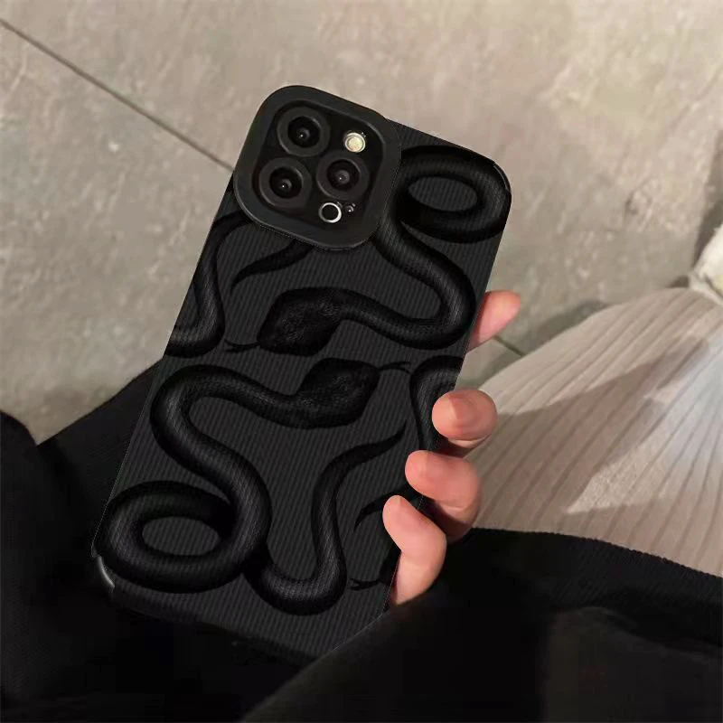 thumbnail image 1 of Snake Zebra Art Aesthetic David Joint Case For iPhone 13 12 11 15 14 Pro Max Mini 7 8 Plus SE XR X XS MAX Shockproof Silicone, 1 of 5
