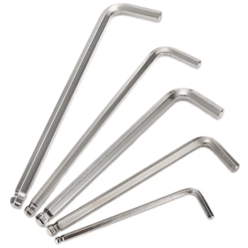 Description Picture 2 of item1Pc Allen Wrench 1.5mm 2mm 2.5mm 3mm 4mm 5mm 6mm 8mm Ball Head Hexagonal Key Wrench L-shaped Spanner Hand Repair Tools