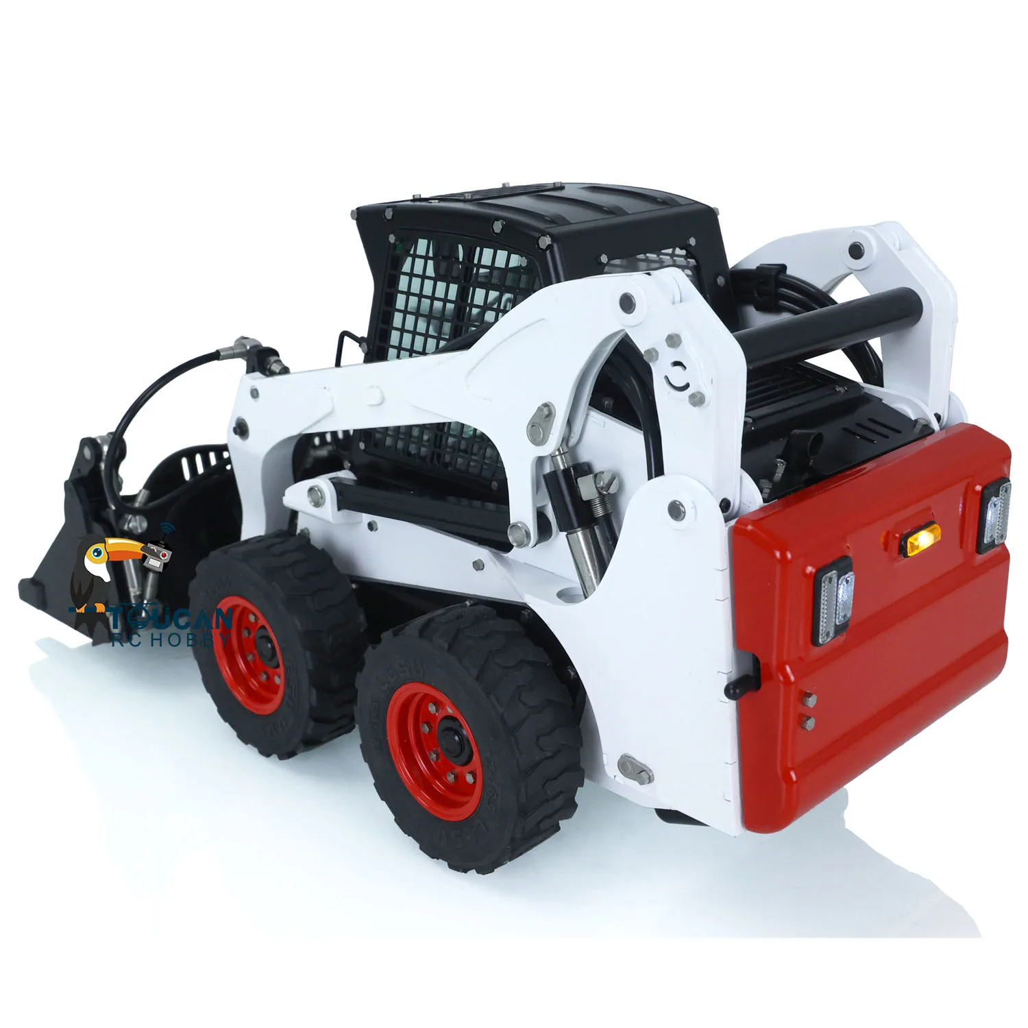 LESU 1/14 Hydraulic RC Loader Wheeled Skid-Steer Aoue-Lt5H I6S Radio Battery Charger Cars Model Toys For Adult Thzh1451-SMT9 3