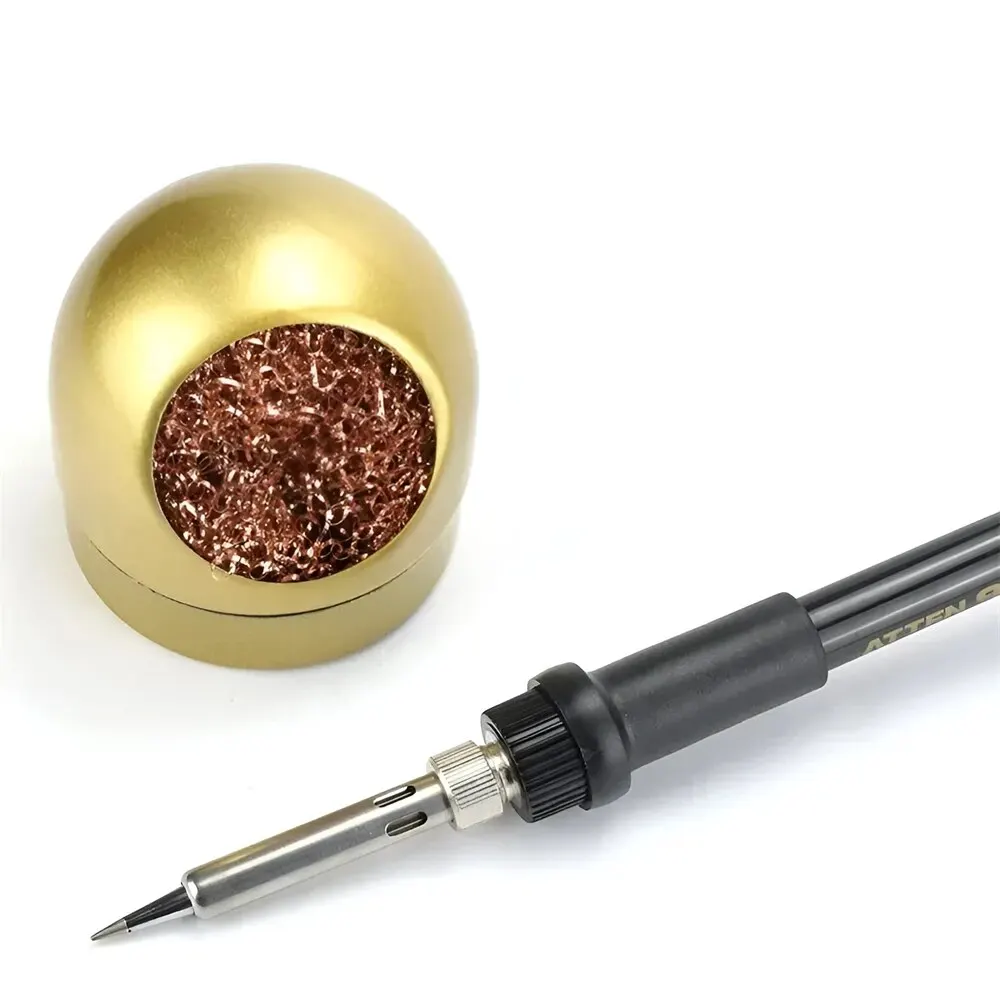 soldering iron tip cleaner Soldering Iron Tip Cleaner Desoldering Cleaning Ball Welding Soldering Iron Mesh Filter Metal Wire Stand Steel Ball Tin Remover