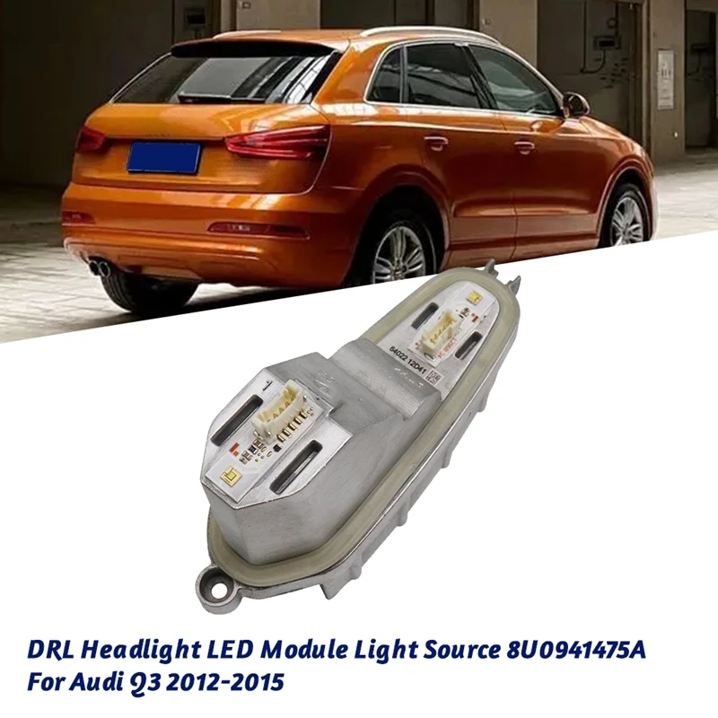 

Блок управления автомобильной фарой DRL, блок управления 8U0941475A для Q3 2012-2015 светодиодный дневной свет, источник света с радиатором