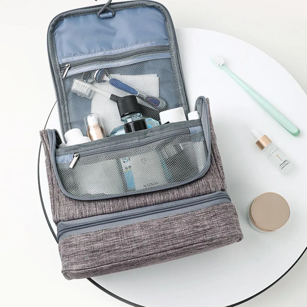 

Large Capacity Makeup Bag Women Cosmetic Bag Toiletries Organizer Waterproof Zipper Wash Pouch Female Storage Makeup Cases