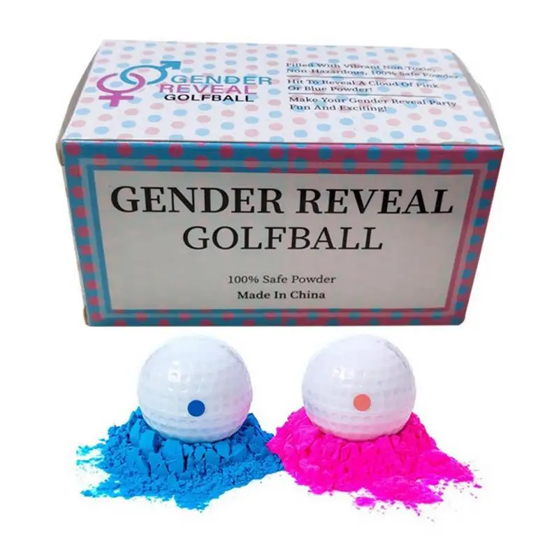 

Gender Reveal Golf Ball Portable Funny Joke Golf Theme Gender Reveal Parties Powder Golf Ball Prank Balls For Party Decoration