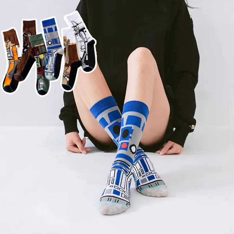 Anime Socks 1 pair Autumn Winter Anime Socks Movie Men Socks Cosplay Socks Skateboard Socks Long Casual Versatile Novelty Women's 37-45