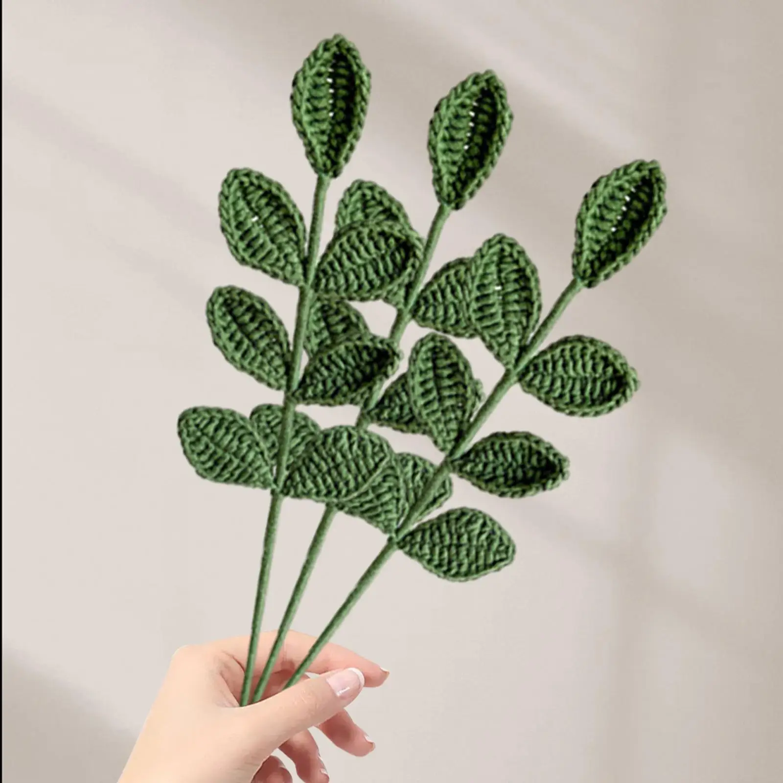 3Pcs Single Bouquet Gift Versatile Hand Woven Wedding Decoration Completed Knitting for Wedding Home Decoration Women Kid Friend