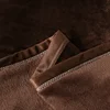 Solid Color Thickened Flannel Blanket, Office Home Multifunctional Throw Blanket, Double Sided Milk Velvet Warm Brown Bed Sheet 6